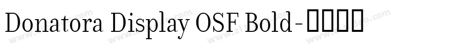 Donatora Display OSF Bold字体转换